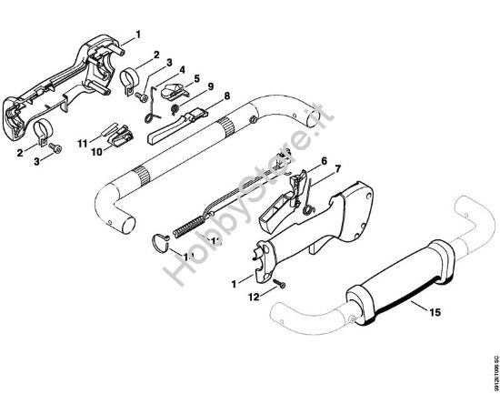 Impugnatura di comando BT 130 BT 130-Z brand Stihl